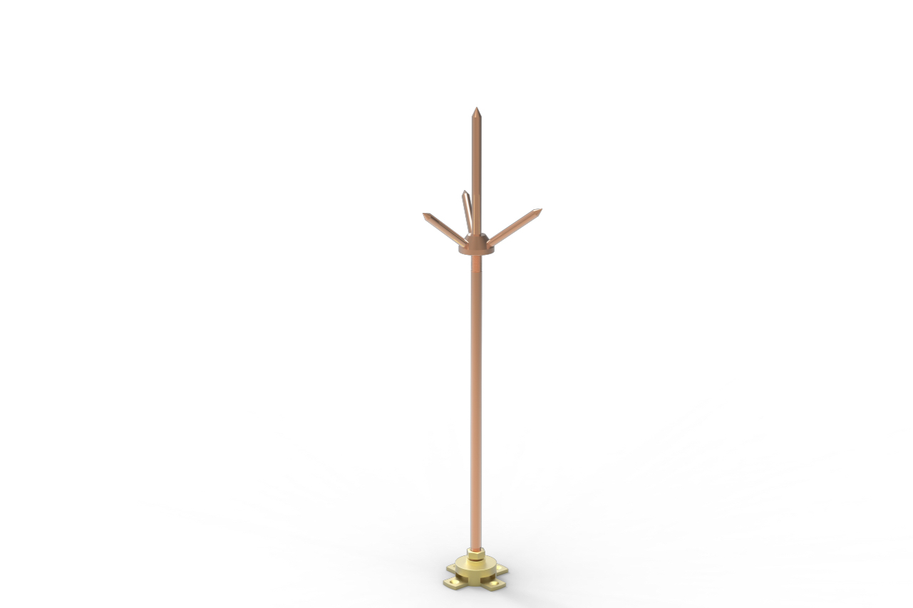 Air Terminal Rod | E Grade Copper Lightning Protection for Reliable Earthing Systems
